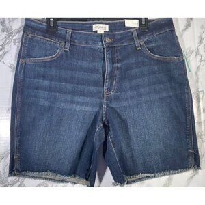 M Jeans By Maurices Womens Classic Bermuda Shorts 16 Original Fit Mid Rise Super